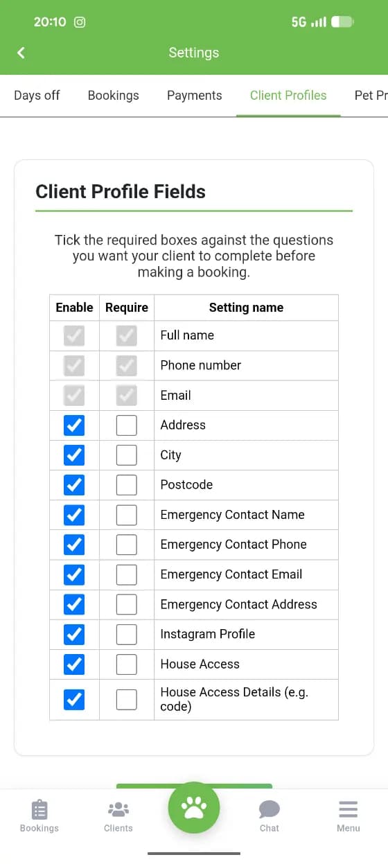My Pet Walker app screenshot