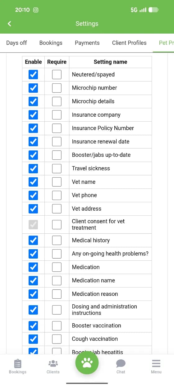 My Pet Walker app screenshot